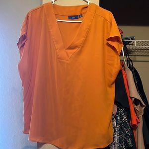 Orange blouse